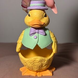 Vintage 1997 Egg Pals Duck Egg Holder Easter Decor- Avon Products Collectible